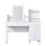 Hanah Home Mesa de Maquillaje BJ141 - 3837 Blanca con 9 Focos